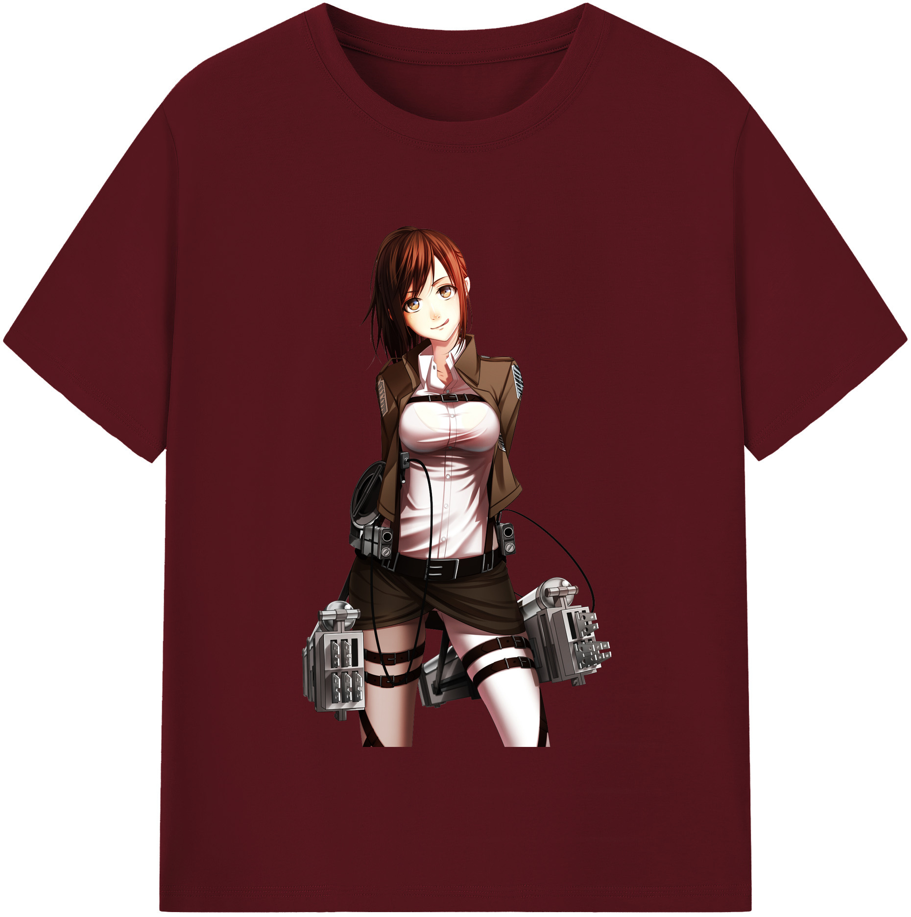 （画像用） 進撃の巨人 サシャ·ブラウス Attack on Titan Sasha Blaus 綿100％半袖Tシャツ（フロントプリント）